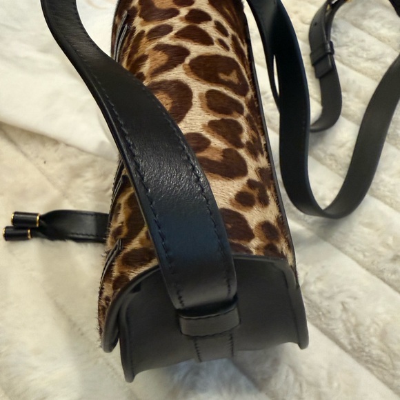 CHLOE Marcie Small Crossbody Bag in Leopard-Print Calf Hair NWT - Picture 8 of 16